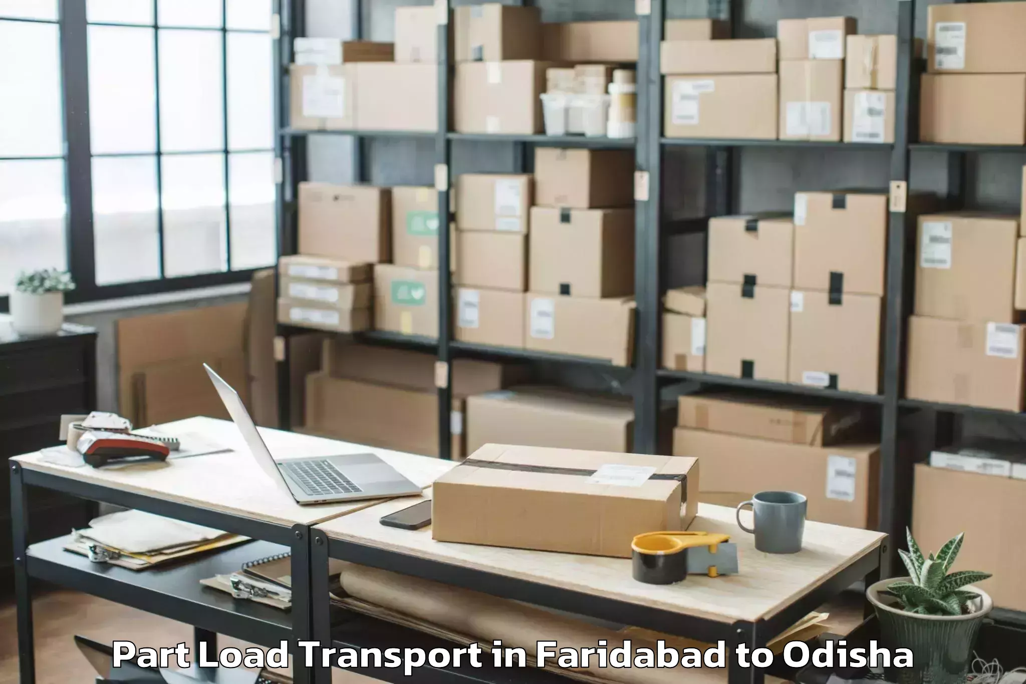 Trusted Faridabad to Damin Part Load Transport